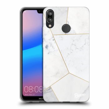 Husă pentru Huawei P20 Lite - White tile