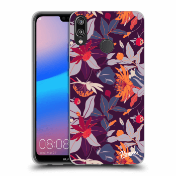 Husă pentru Huawei P20 Lite - Purple Leaf