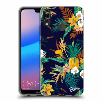 Picasee husă neagră din silicon pentru Huawei P20 Lite - Pineapple Color