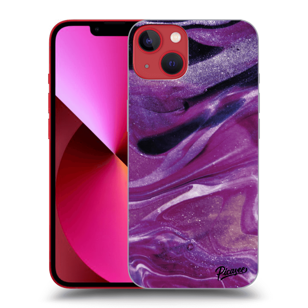 Picasee ULTIMATE CASE MagSafe pentru Apple iPhone 14 Plus - Purple glitter
