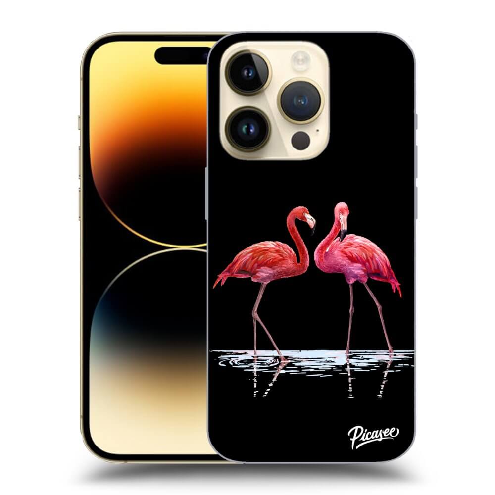Picasee ULTIMATE CASE pentru Apple iPhone 14 Pro - Flamingos couple