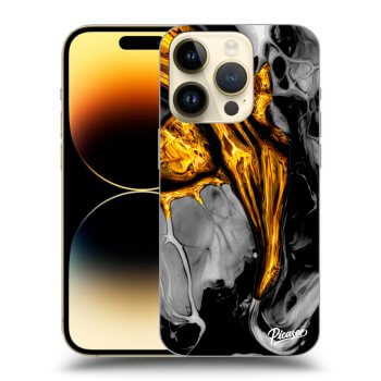 Picasee ULTIMATE CASE MagSafe pentru Apple iPhone 14 Pro - Black Gold