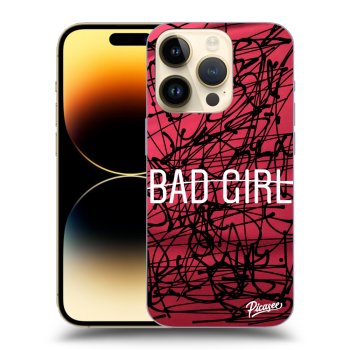 Picasee husă neagră din silicon pentru Apple iPhone 14 Pro - Bad girl