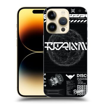 Picasee husă transparentă din silicon pentru Apple iPhone 14 Pro - BLACK DISCO