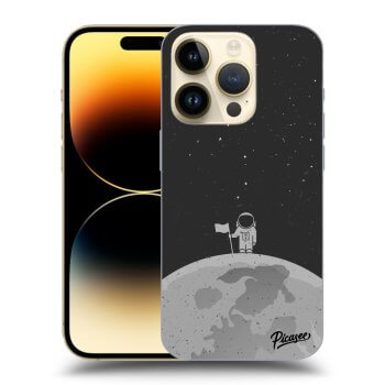 Picasee husă neagră din silicon pentru Apple iPhone 14 Pro - Astronaut