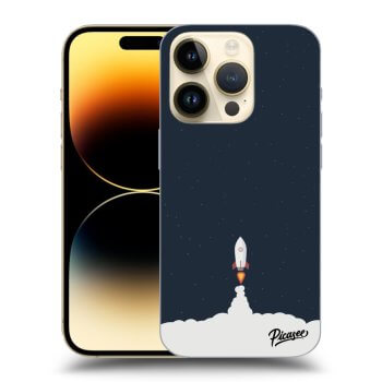 Picasee husă neagră din silicon pentru Apple iPhone 14 Pro - Astronaut 2