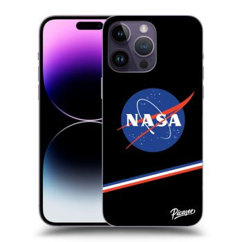 Picasee husă neagră din silicon pentru Apple iPhone 14 Pro Max - NASA Original
