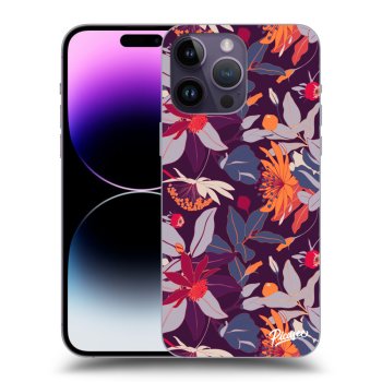 Picasee ULTIMATE CASE MagSafe pentru Apple iPhone 14 Pro Max - Purple Leaf