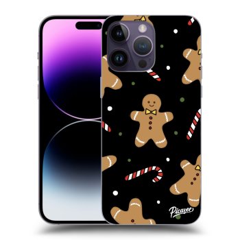 Picasee husă neagră din silicon pentru Apple iPhone 14 Pro Max - Gingerbread