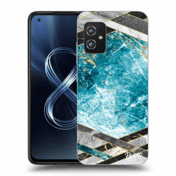 Husă pentru Asus Zenfone 8 ZS590KS - Blue geometry