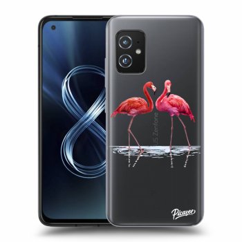 Husă pentru Asus Zenfone 8 ZS590KS - Flamingos couple