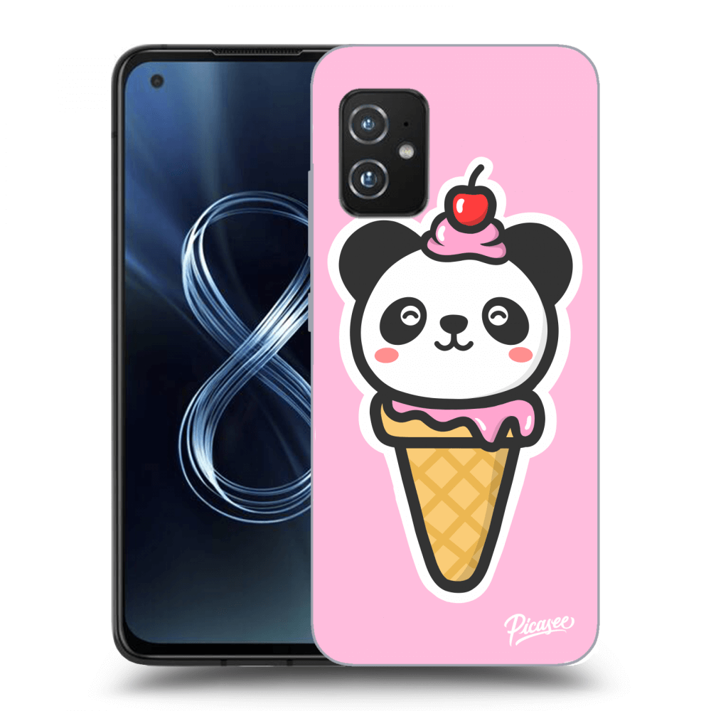 Picasee husă transparentă din silicon pentru Asus Zenfone 8 ZS590KS - Ice Cream Panda