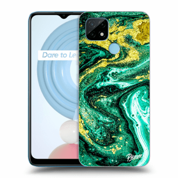 Husă pentru Realme C21Y - Green Gold