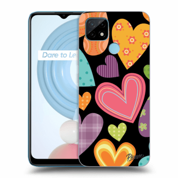 Husă pentru Realme C21Y - Colored heart