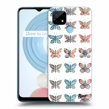 Picasee husă transparentă din silicon pentru Realme C21Y - Butterflies
