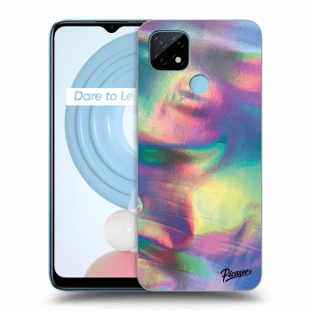 Picasee husă neagră din silicon pentru Realme C21Y - Holo