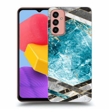 Husă pentru Samsung Galaxy M13 M135F - Blue geometry