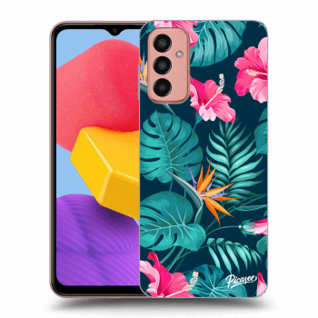 Husă pentru Samsung Galaxy M13 M135F - Pink Monstera