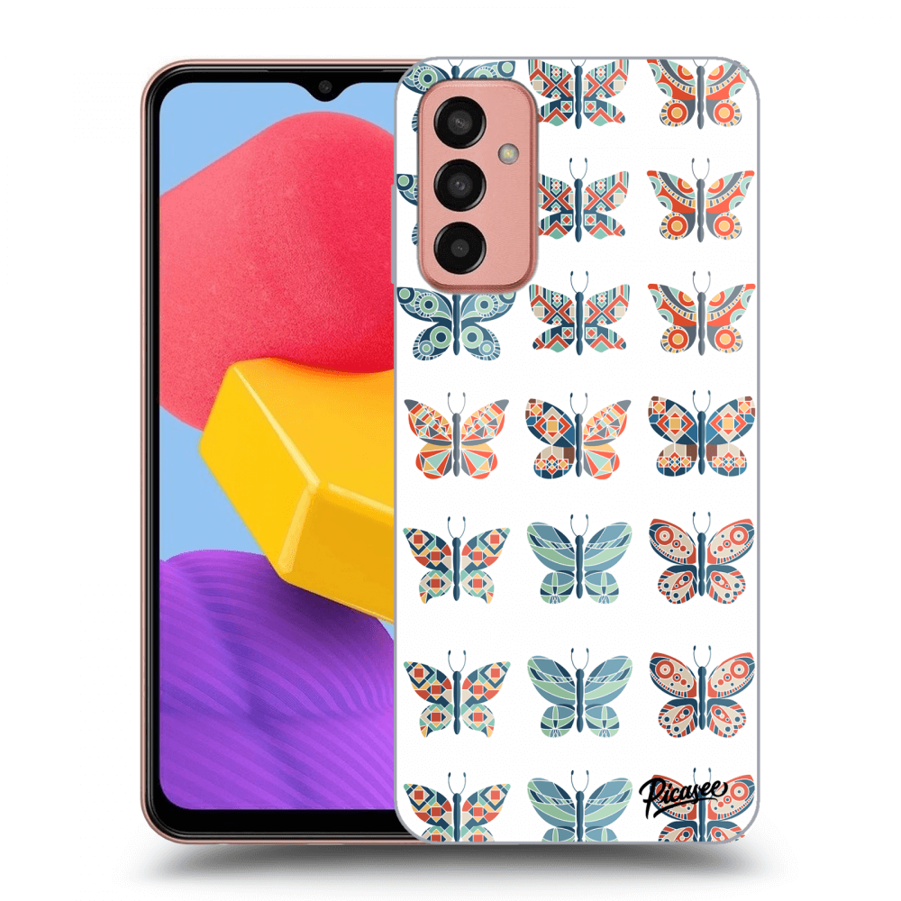 Picasee husă transparentă din silicon pentru Samsung Galaxy M13 M135F - Butterflies