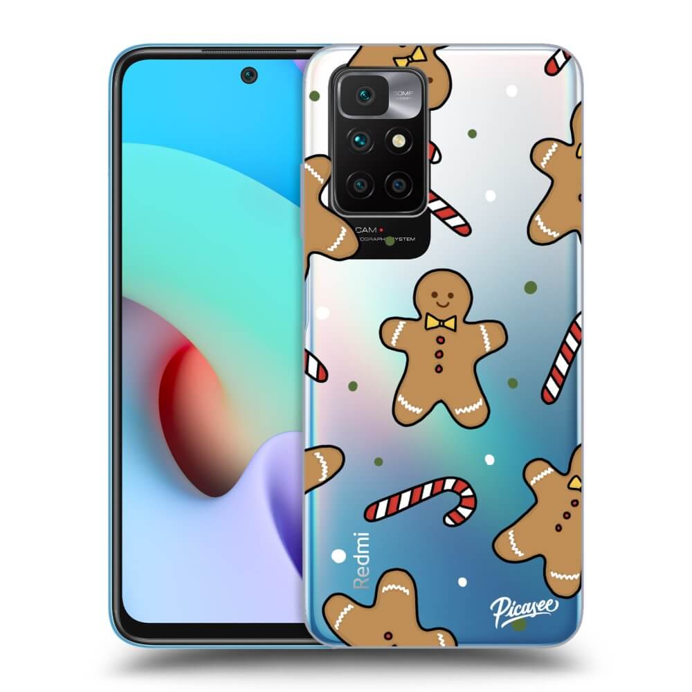 Picasee husă transparentă din silicon pentru Xiaomi Redmi 10 (2022) - Gingerbread