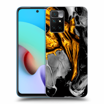 Picasee ULTIMATE CASE pentru Xiaomi Redmi 10 (2022) - Black Gold