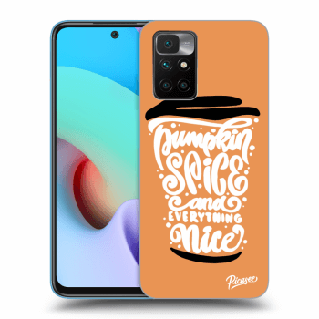 Picasee husă neagră din silicon pentru Xiaomi Redmi 10 (2022) - Pumpkin coffee