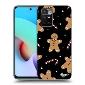 Picasee husă neagră din silicon pentru Xiaomi Redmi 10 (2022) - Gingerbread
