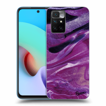 Husă pentru Xiaomi Redmi 10 (2022) - Purple glitter
