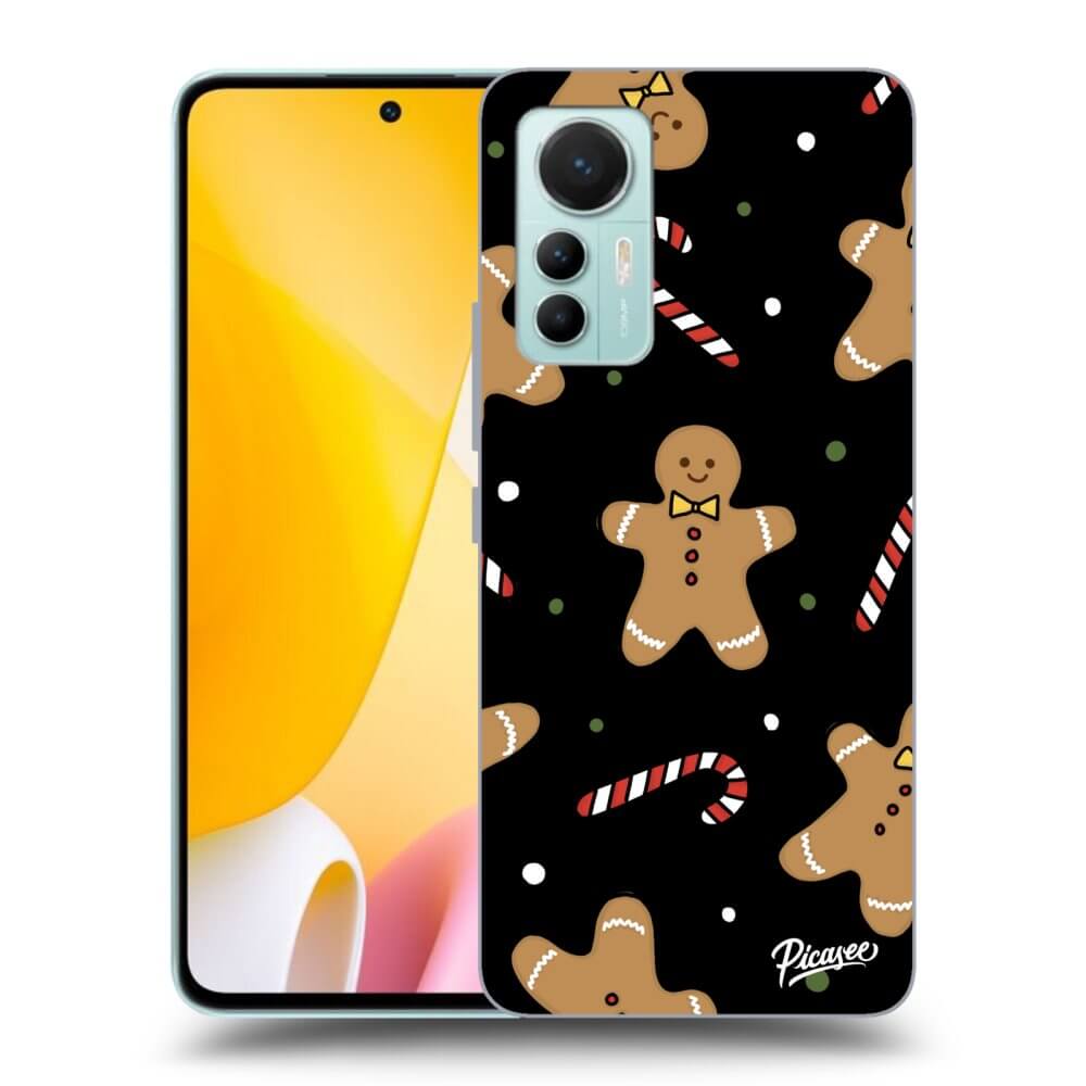 Picasee husă neagră din silicon pentru Xiaomi 12 Lite - Gingerbread