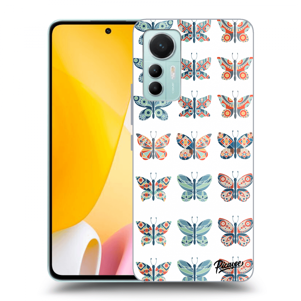 Picasee husă transparentă din silicon pentru Xiaomi 12 Lite - Butterflies
