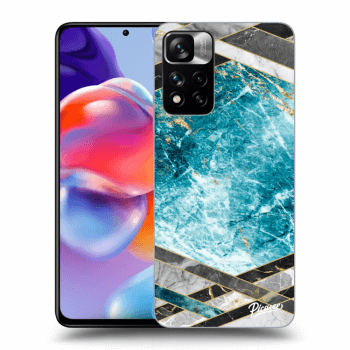 Husă pentru Xiaomi Redmi Note 11 Pro+ 5G - Blue geometry