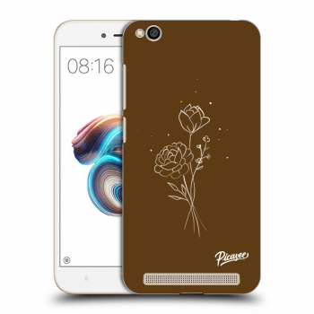 Husă pentru Xiaomi Redmi 5A - Brown flowers
