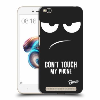 Picasee husă neagră din silicon pentru Xiaomi Redmi 5A - Don't Touch My Phone
