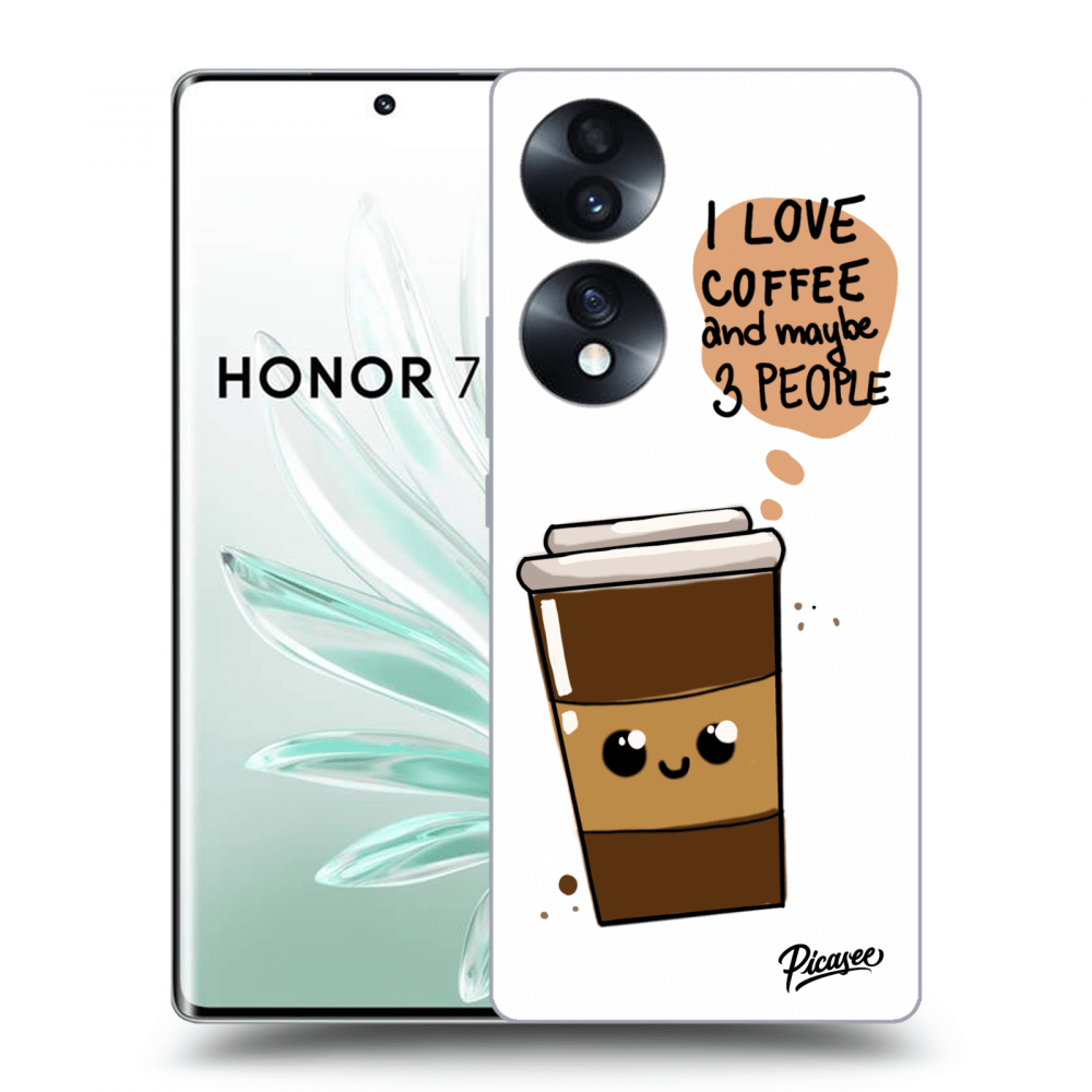 Picasee husă transparentă din silicon pentru Honor 70 - Cute coffee