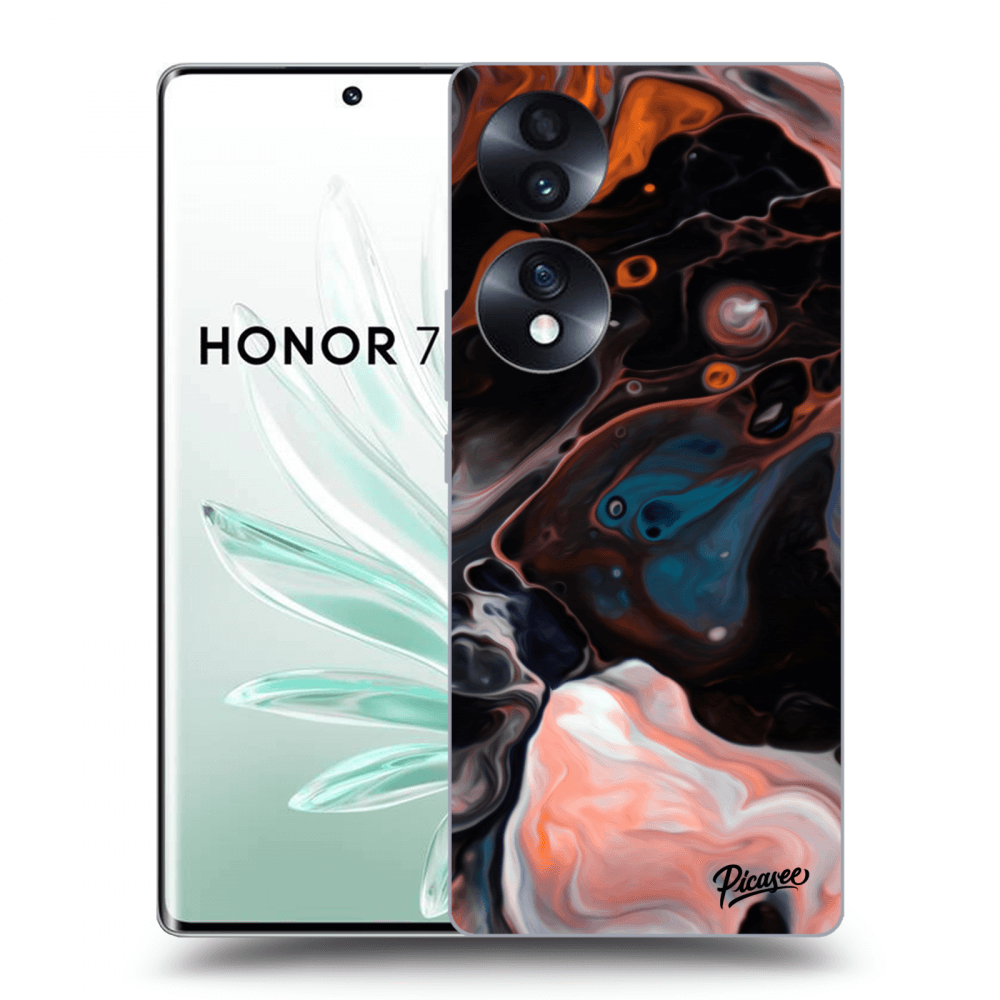 Picasee husă transparentă din silicon pentru Honor 70 - Cream