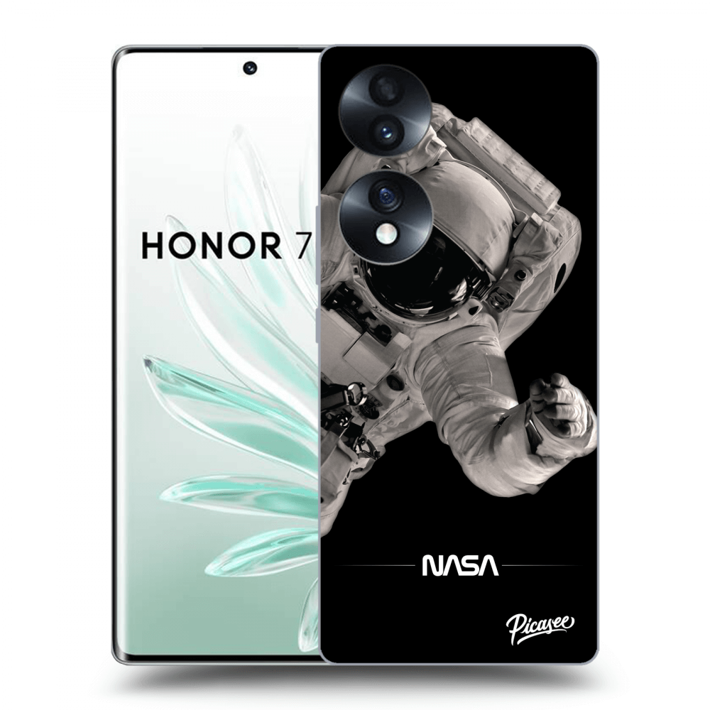 Picasee husă neagră din silicon pentru Honor 70 - Astronaut Big