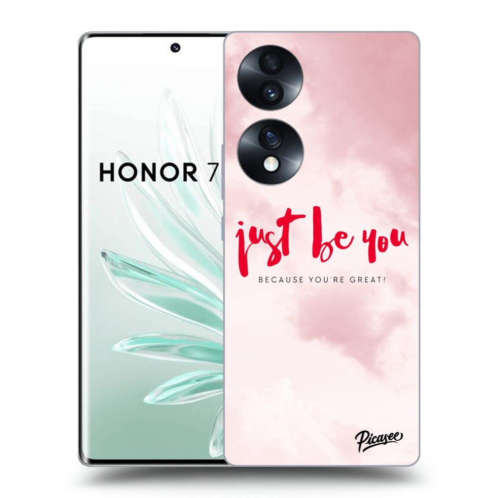 Picasee husă transparentă din silicon pentru Honor 70 - Just be you