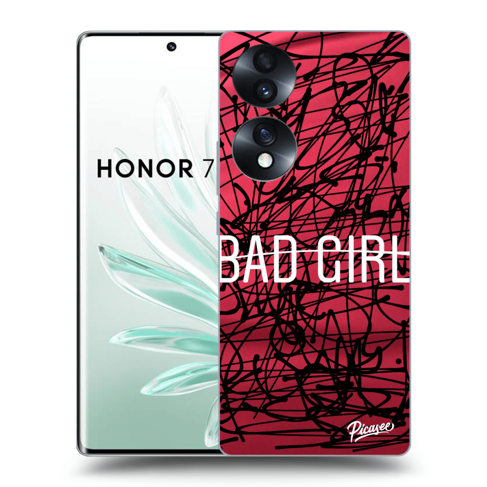 Picasee husă neagră din silicon pentru Honor 70 - Bad girl