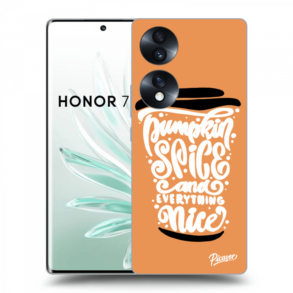 Picasee husă transparentă din silicon pentru Honor 70 - Pumpkin coffee