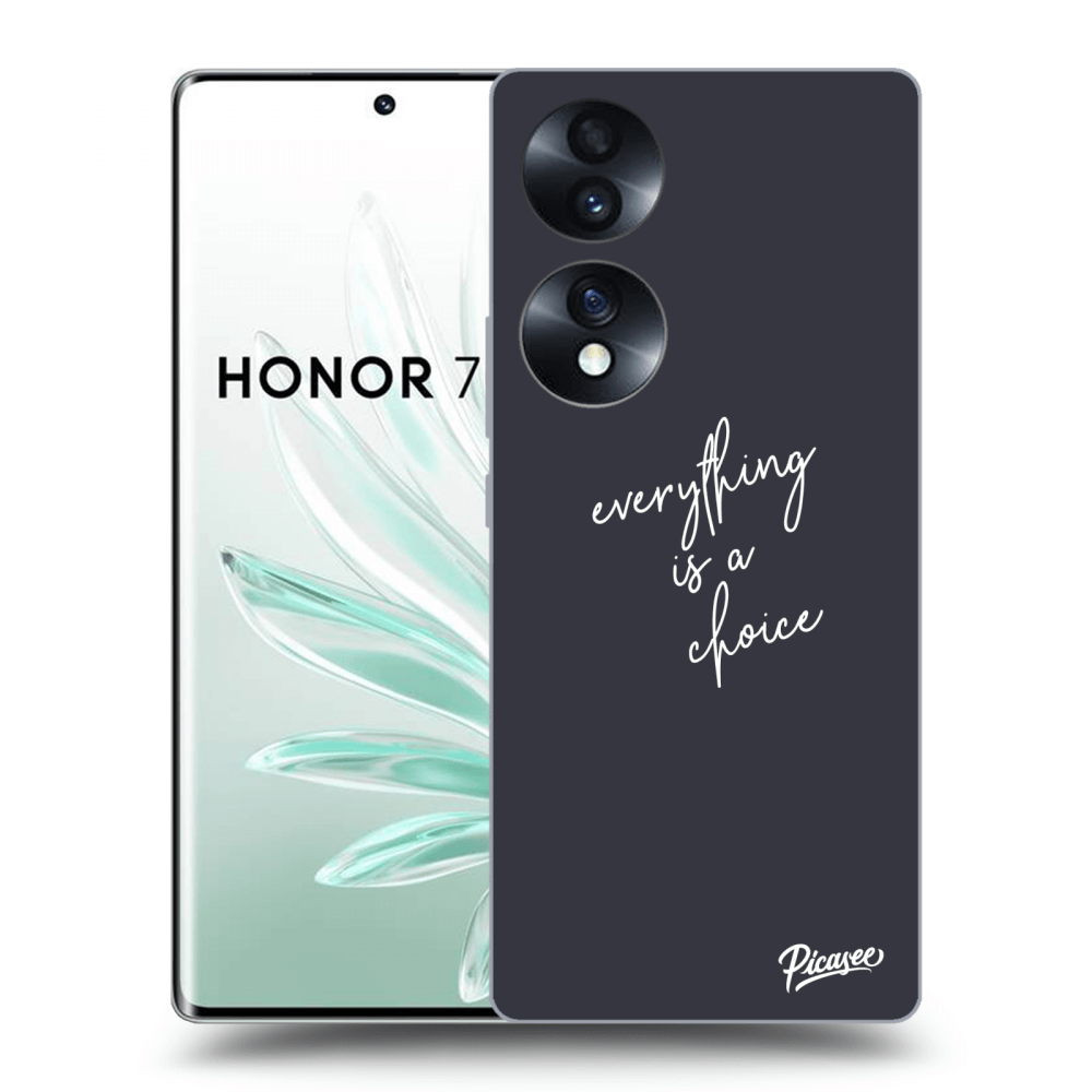 Picasee husă transparentă din silicon pentru Honor 70 - Everything is a choice