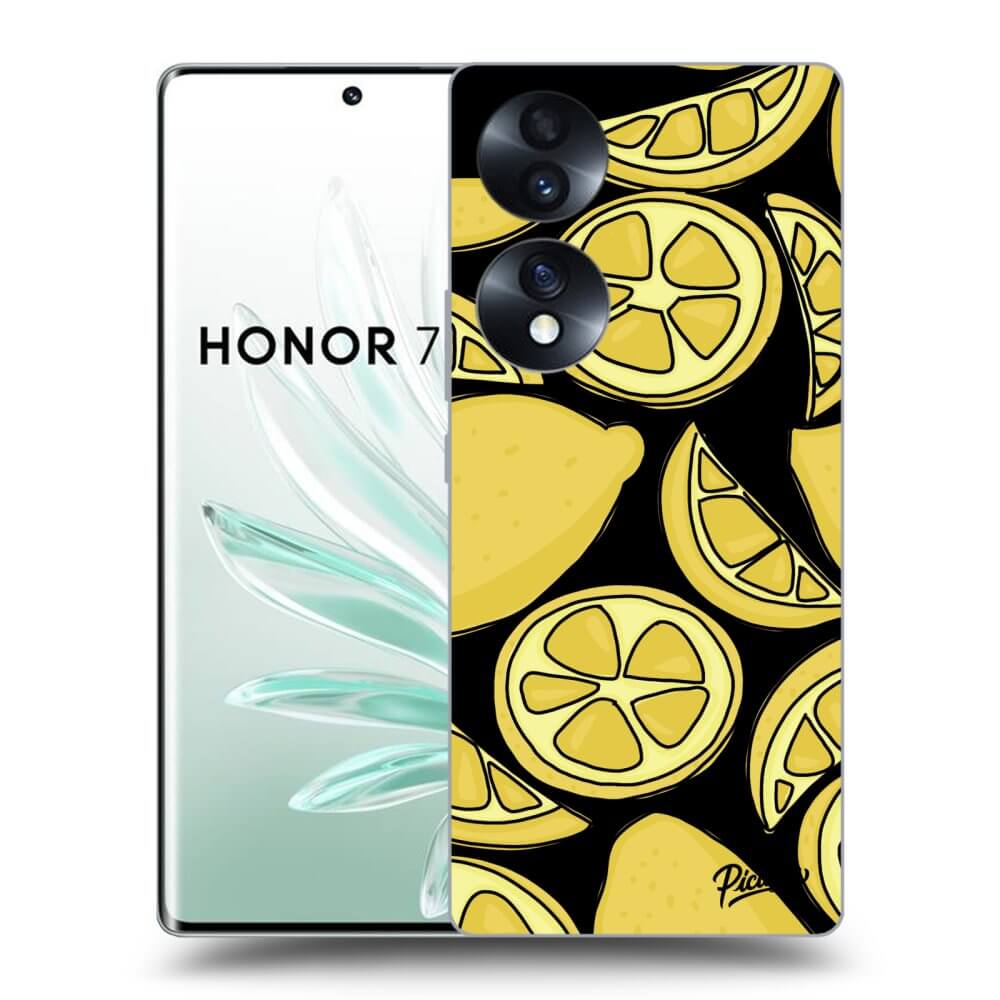 Picasee husă neagră din silicon pentru Honor 70 - Lemon
