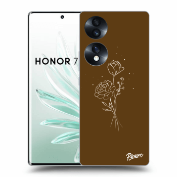 Husă pentru Honor 70 - Brown flowers