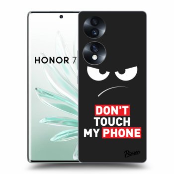 Picasee husă neagră din silicon pentru Honor 70 - Angry Eyes - Transparent