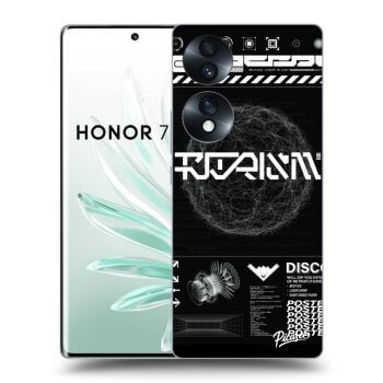 Picasee husă transparentă din silicon pentru Honor 70 - BLACK DISCO