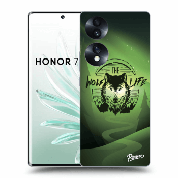 Picasee husă transparentă din silicon pentru Honor 70 - Wolf life