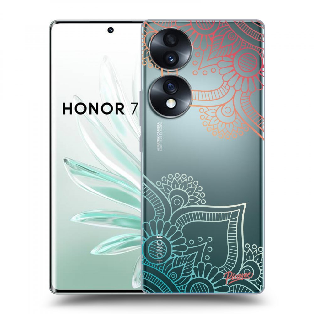 Picasee husă transparentă din silicon pentru Honor 70 - Flowers pattern