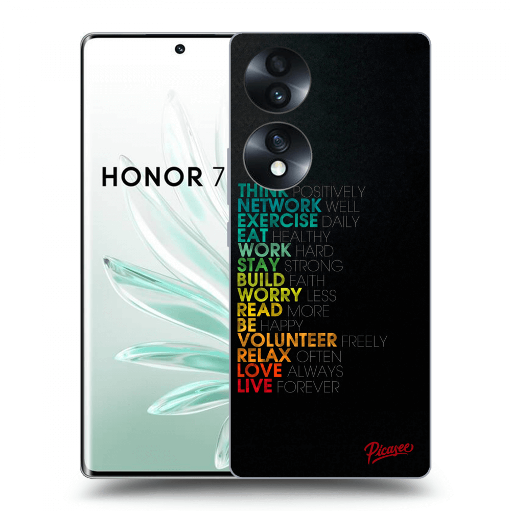 Picasee husă transparentă din silicon pentru Honor 70 - Motto life
