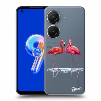 Husă pentru Asus Zenfone 9 - Flamingos couple