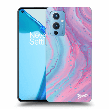 Husă pentru OnePlus 9 - Pink liquid