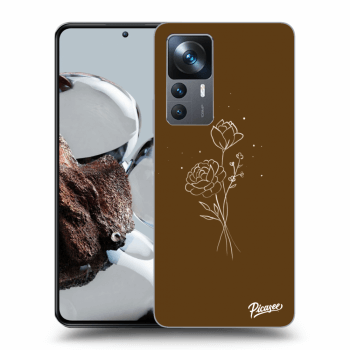 Husă pentru Xiaomi 12T - Brown flowers